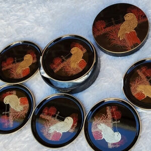 Otagiri Japan vintage coasters in box NEW‎